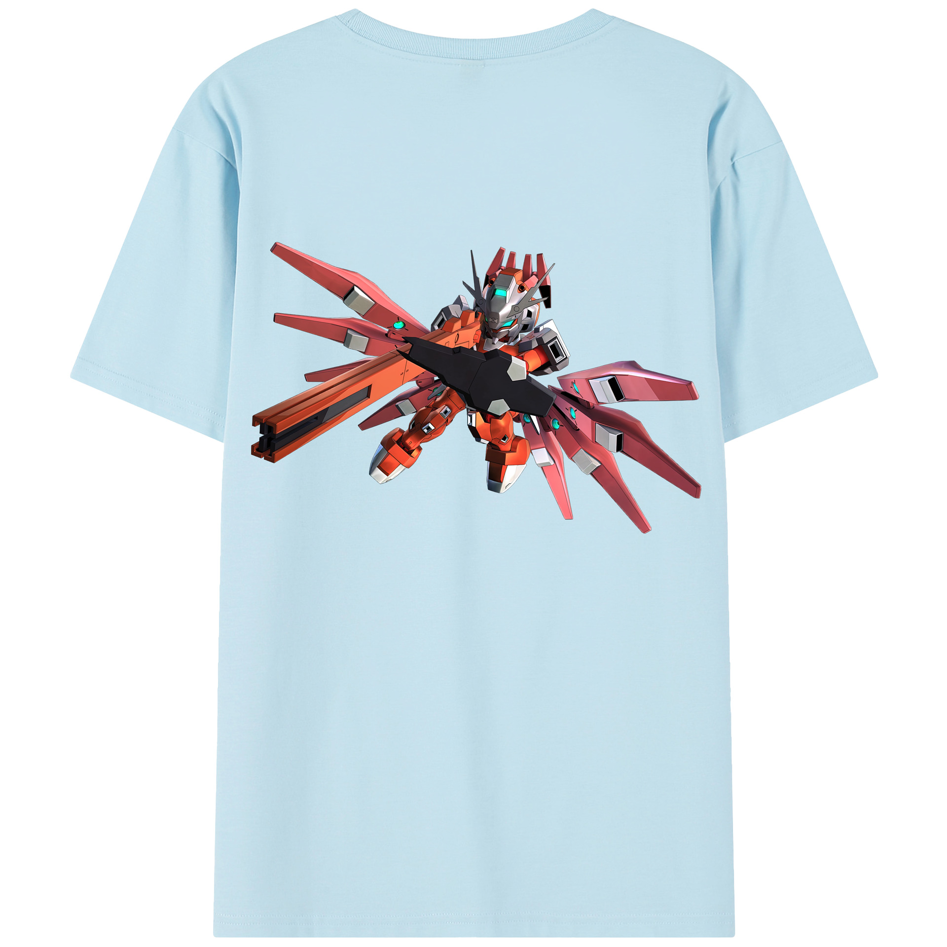 （画像用） 機動戦士ガンダム Mobile Suit Gundam 綿100％半袖Tシャツ（背面プリント）